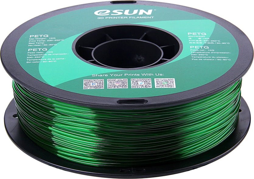 Пластик для 3D-печати ESUN PETG Filament зеленый - ForteMarket Пластик для 3D-печати ESUN PETG Filament зеленый купить,0