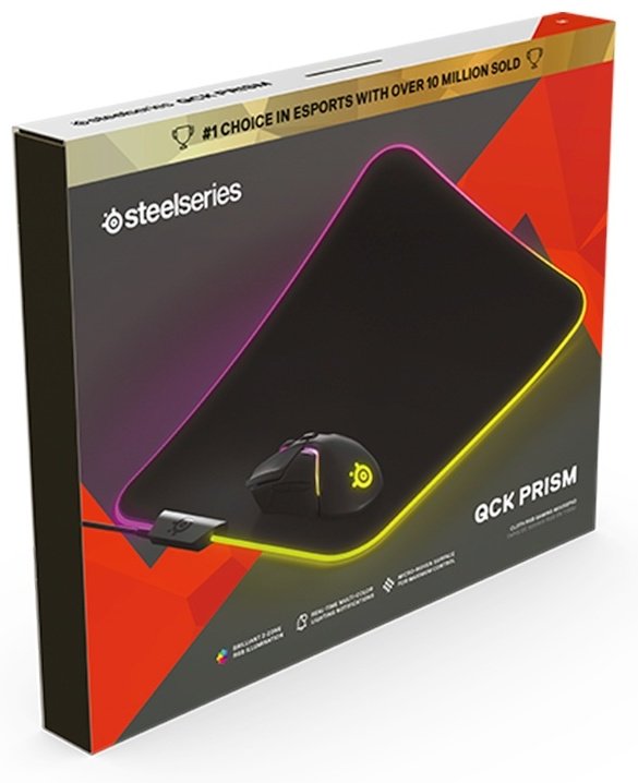 Коврик для мыши SteelSeries QcK Prism Cloth M 270x320x4 мм черный