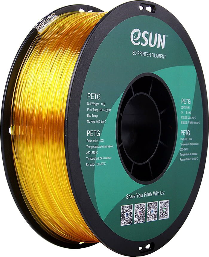 Пластик для 3D-печати ESUN PETG Filament желтый купить,NaN