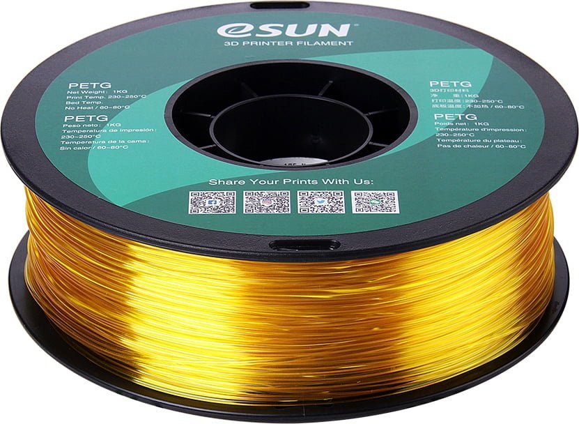 Пластик для 3D-печати ESUN PETG Filament желтый купить,0