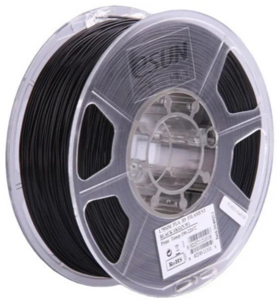 Пластик для 3D-печати ESUN PLA&#43;175B1 черный