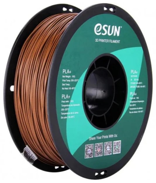 Пластик для 3D-печати ESUN PLA&#43;175C1 коричневый