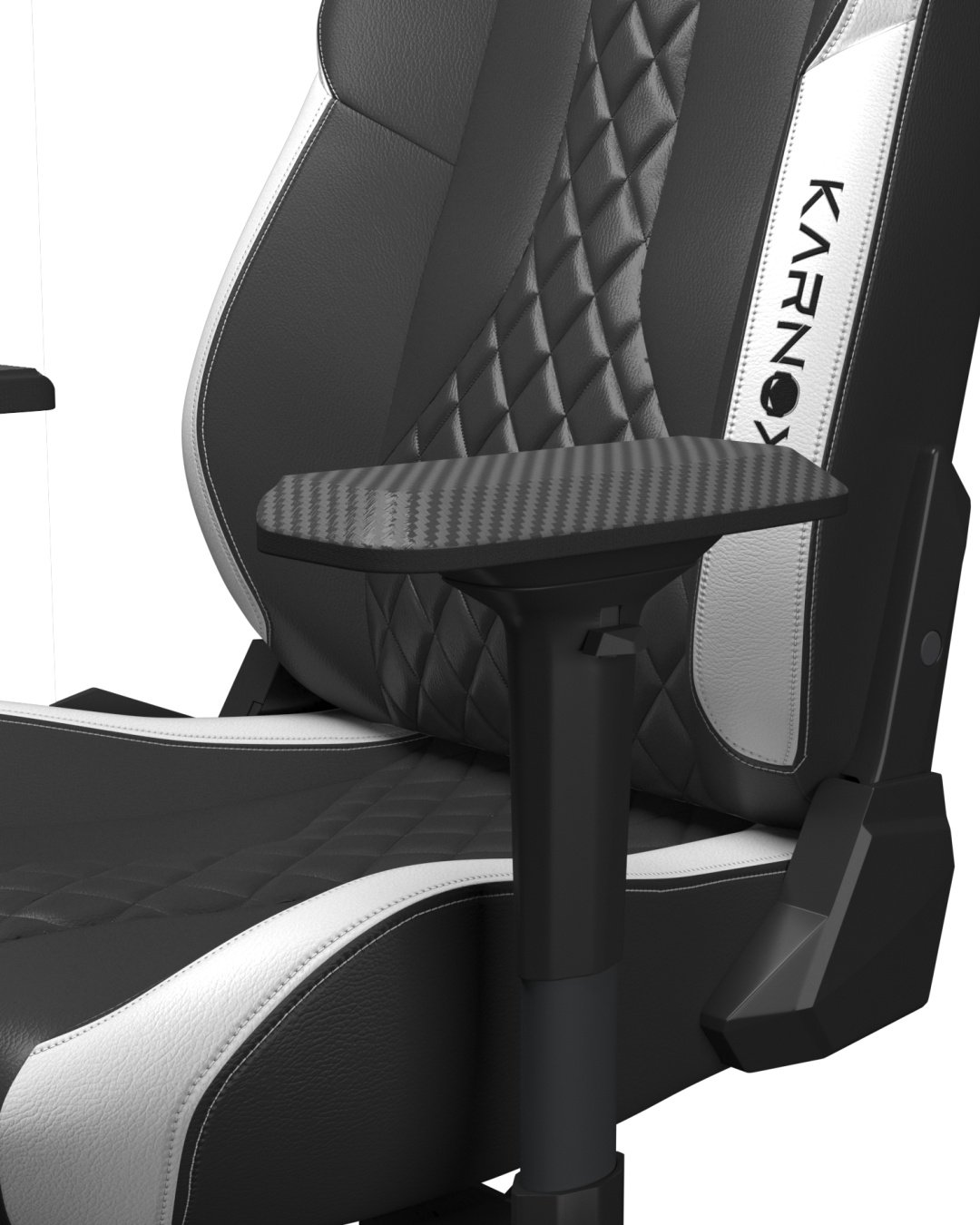 Игровое кресло Karnox COMMANDER, черный, белый купить,NaN