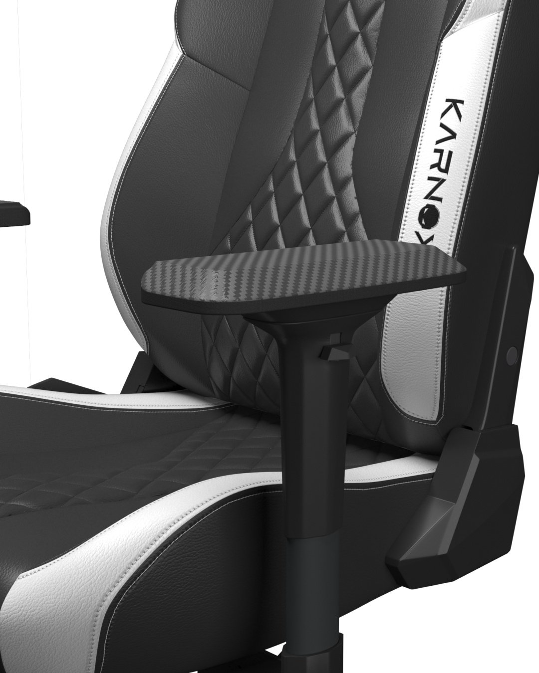Игровое кресло Karnox COMMANDER, черный, белый купить,NaN