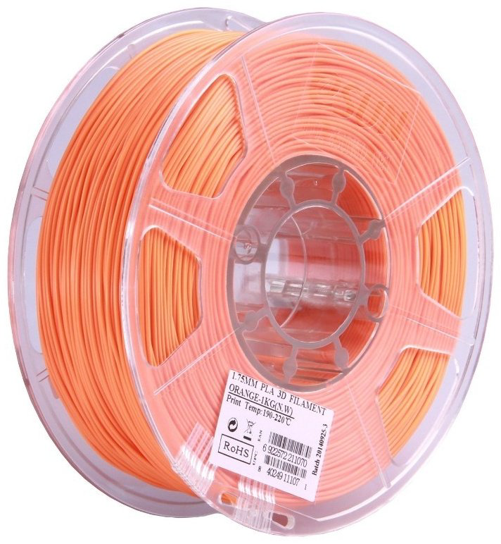 Пластик для 3D-печати ESUN 3D Filament PLA+ Orange оранжевый купить,NaN
