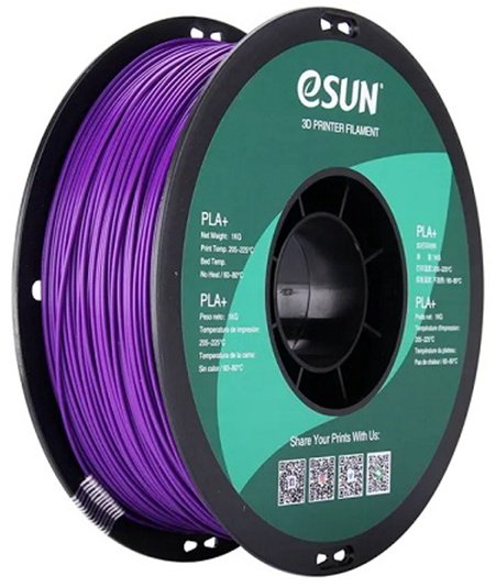 Пластик для 3D-печати ESUN PLA+175Z1 фиолетовый купить,NaN
