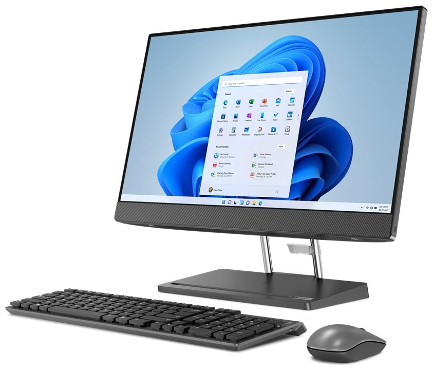 Моноблок Lenovo IdeaCentre AIO 5 24IAH7 F0GR005FRU серый купить,NaN