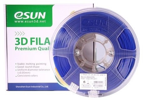 Пластик для 3D-печати eSUN PLA&#43; filament-Blue синий купить,0