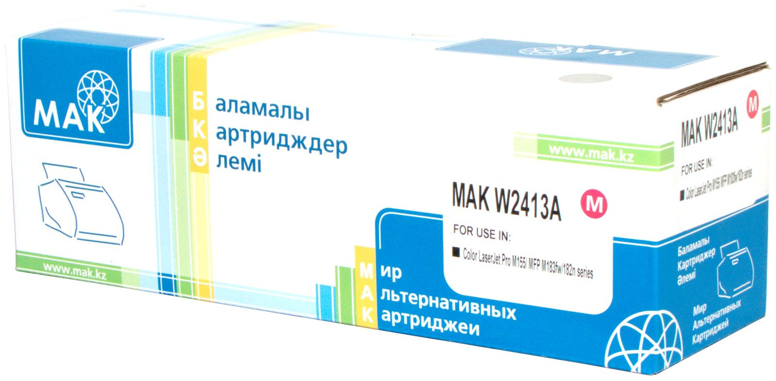 Картриджи МАК W2413A (без чипа) (0021428) пурпурный (magenta)