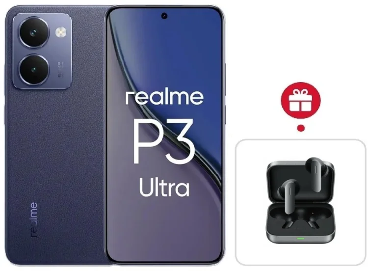 Смартфон Realme P3 Ultra 12 ГБ/256 ГБ синий + подарок купить,NaN