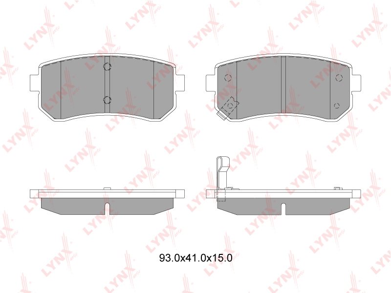 Колодки LYNXauto BD-4407 купить,NaN
