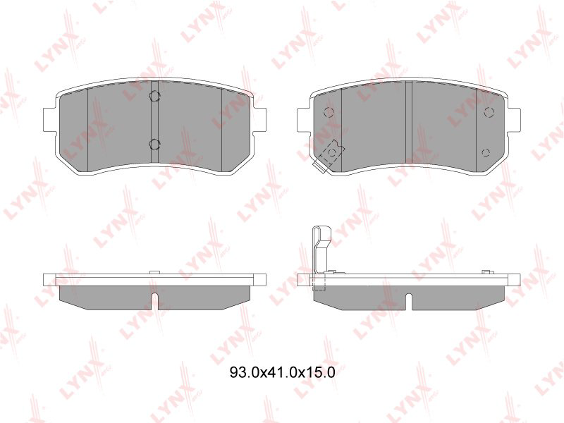 Колодки LYNXauto BD-4407 купить,NaN
