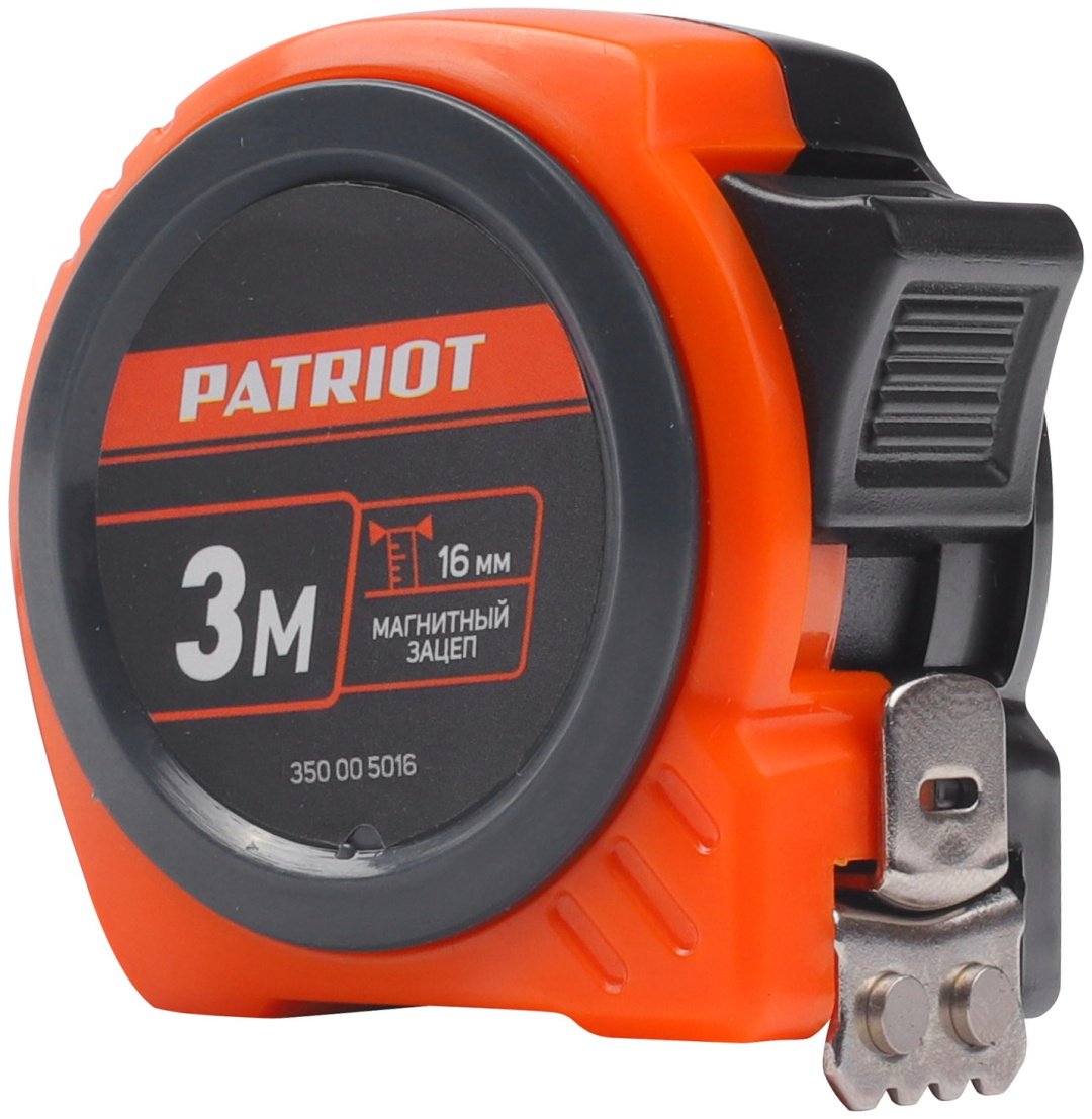 Patriot рулетка строительная, бытовая MTP 3 16, 3 м х 16 мм купить,NaN