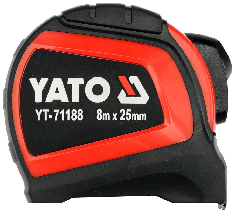 YATO рулетка строительная YT-71188, 8 м х 25 мм купить,NaN