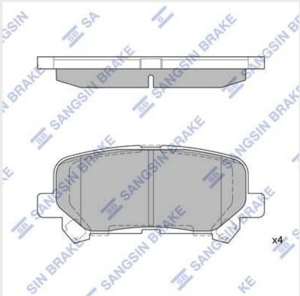 Колодки HI-Q задние SP1461 4 шт купить,NaN