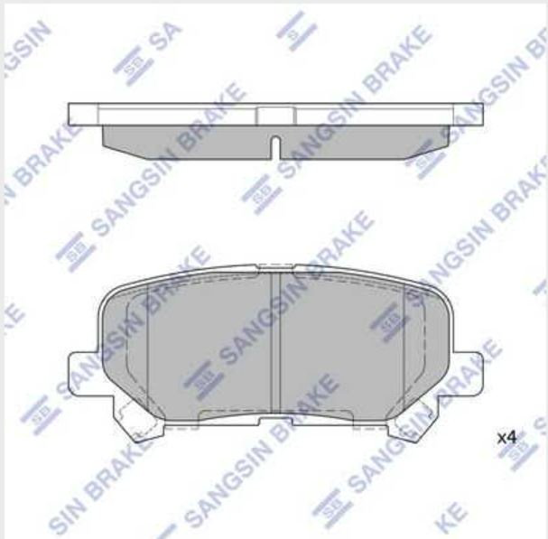 Колодки HI-Q задние SP1461 4 шт купить,NaN