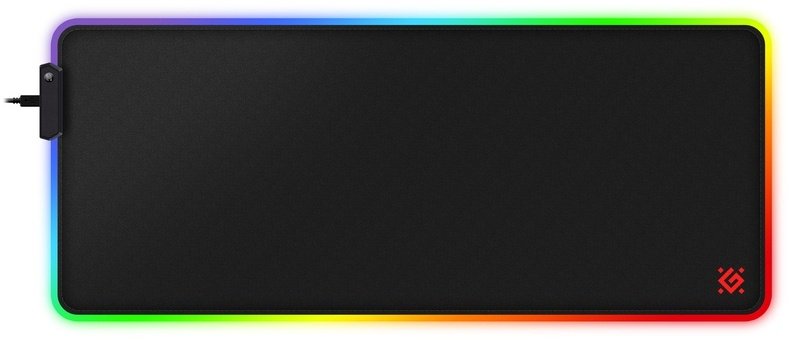 Коврик для мыши Defender Black XXL Light 780x300x4 мм черный