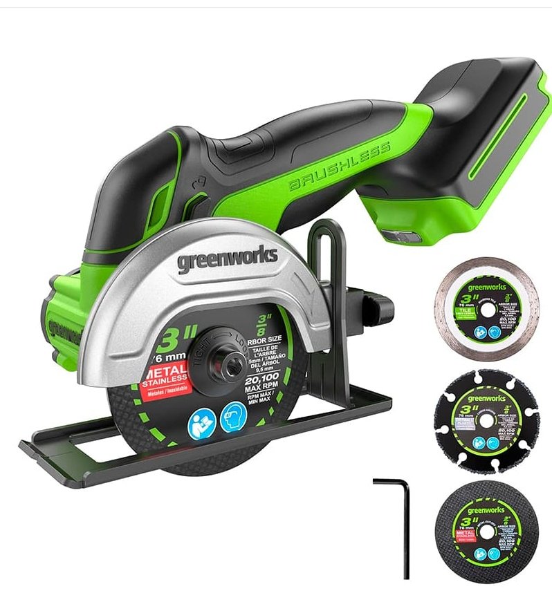 Шлифмашина угловая Greenworks 3402007 купить,0