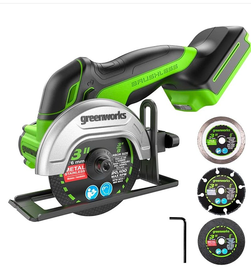 Шлифмашина угловая Greenworks 3402007 купить,NaN
