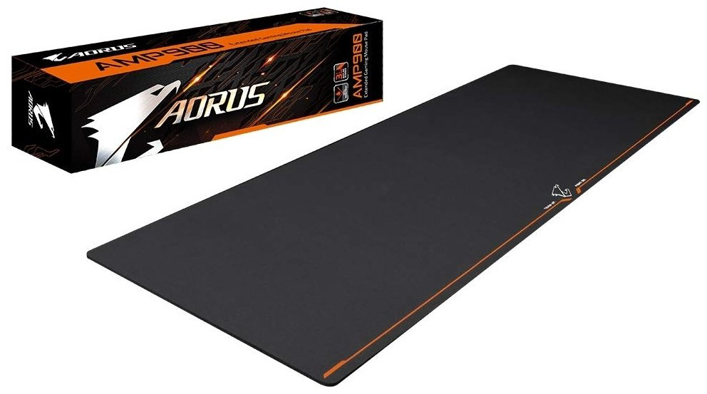 Коврик для мыши GIGABYTE AORUS AMP900 900x360x3 мм черный купить,NaN