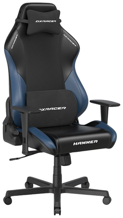 Игровое кресло DXRacer GC/LHE23LTALTC/NI, черный, темно-синий