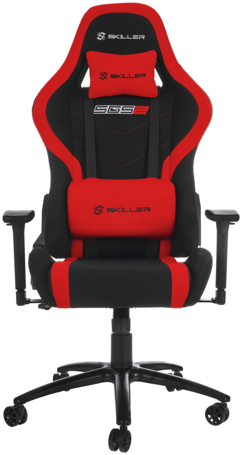 Игровое кресло Sharkoon Skiller SGS2, красный, черный