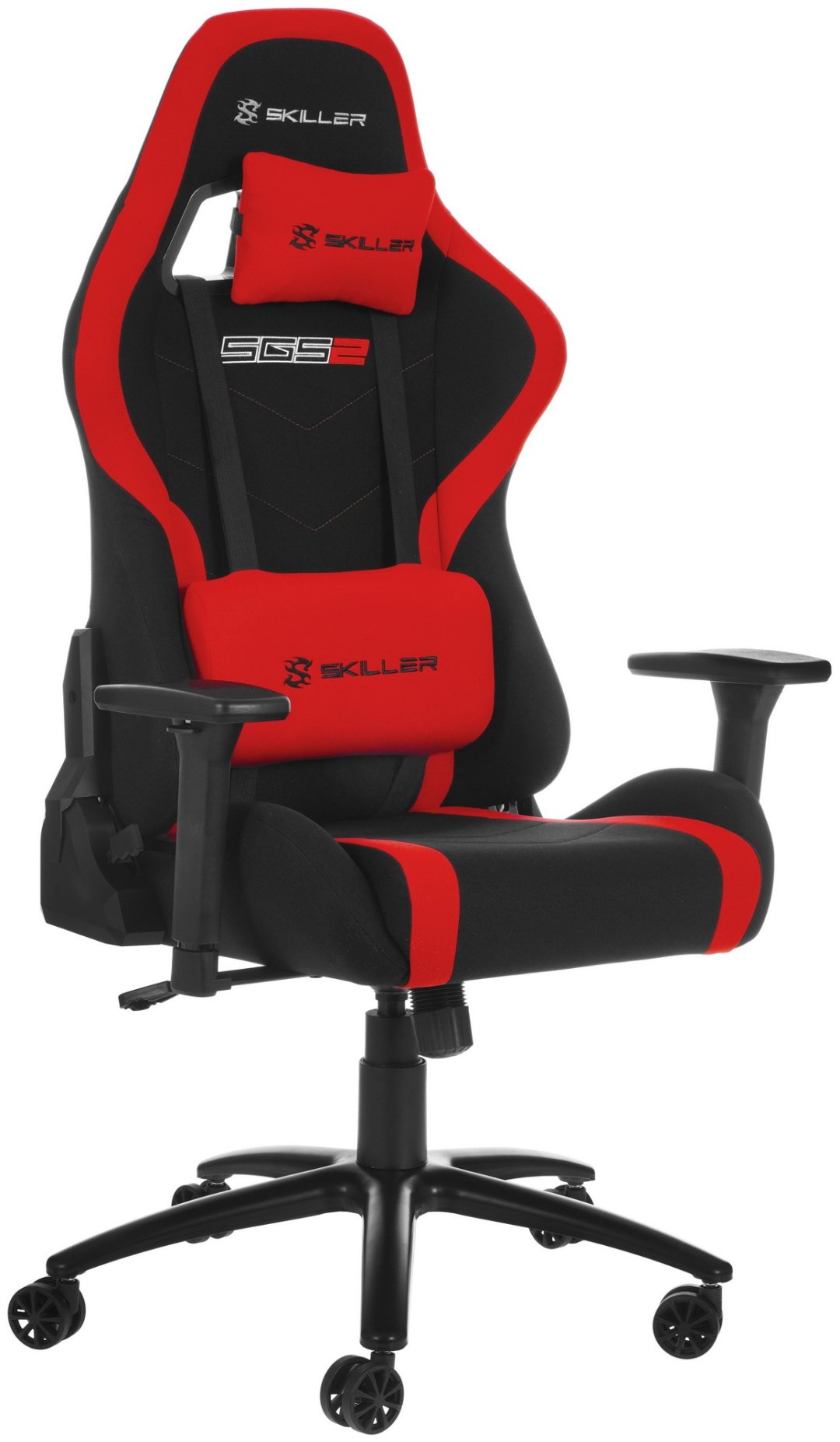 Игровое кресло Sharkoon Skiller SGS2, красный, черный