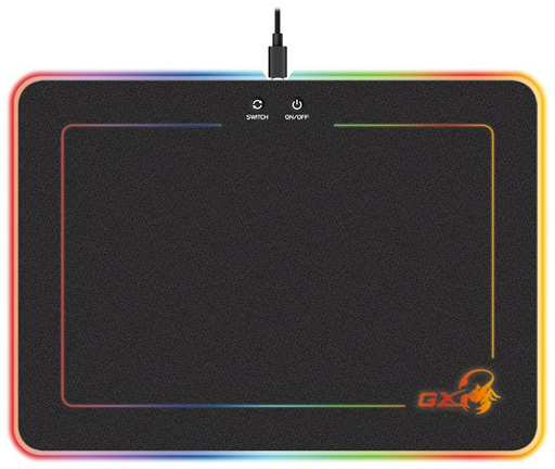 Коврик для мыши Genius GX-Pad 600H RGB 350x250x5.5 мм черный