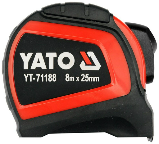 YATO рулетка строительная YT-71188, 8 м х 25 мм