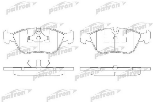 Колодки PATRON передние PBP1285 4 шт