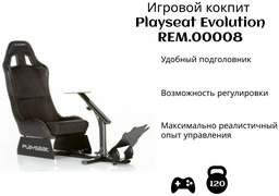 Игровое кресло Playseat Evolution REM.00008, черный