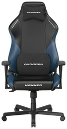 Игровое кресло DXRacer GC/LHE23LTALTC/NI, черный, темно-синий