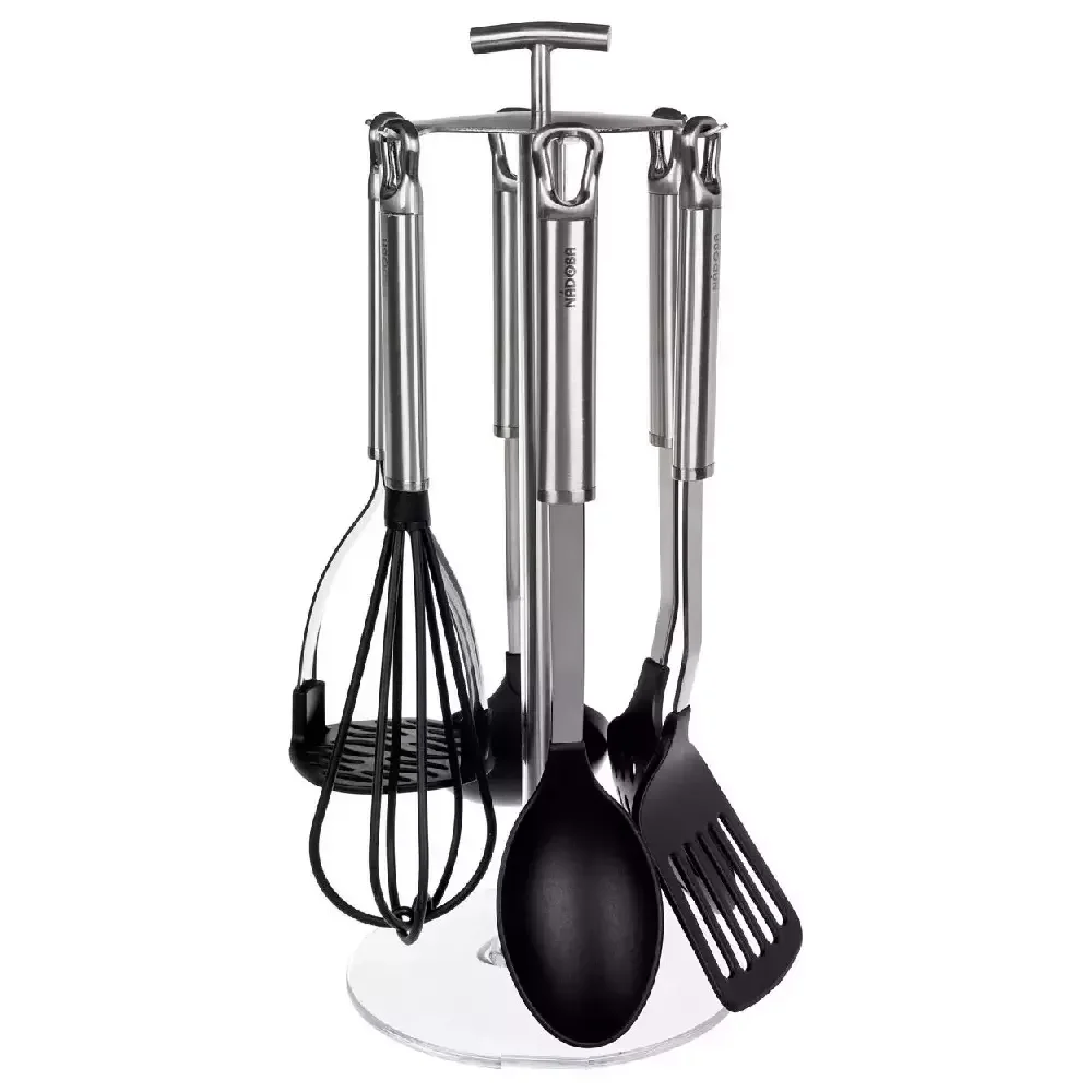 Набор кухонных инструментов Nadoba Anezka 721118 Silver Black купить,0