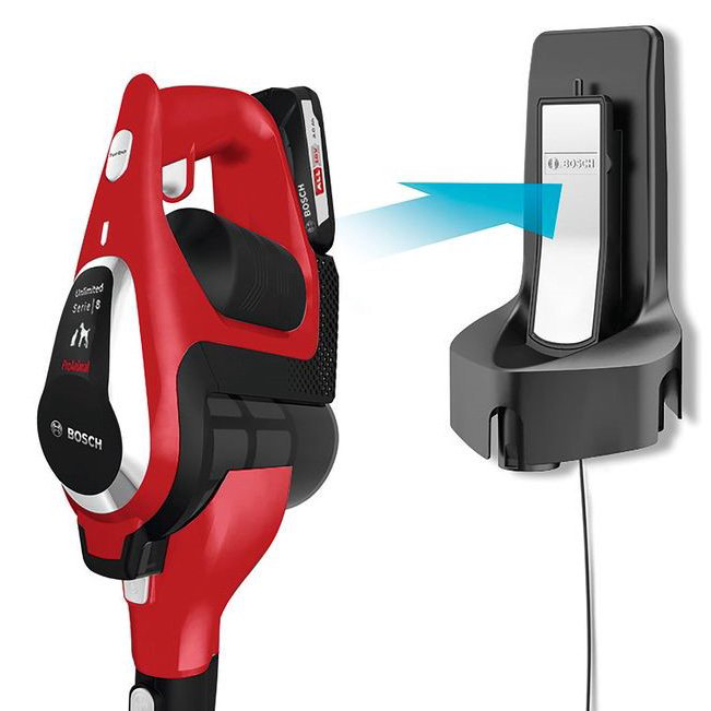Вертикальный пылесос Bosch BBS81PET красный купить,NaN