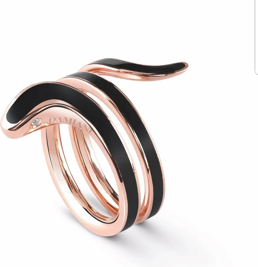 Кольцо Damiani 11927 розовое золото 13р 4.5гр  купить,NaN