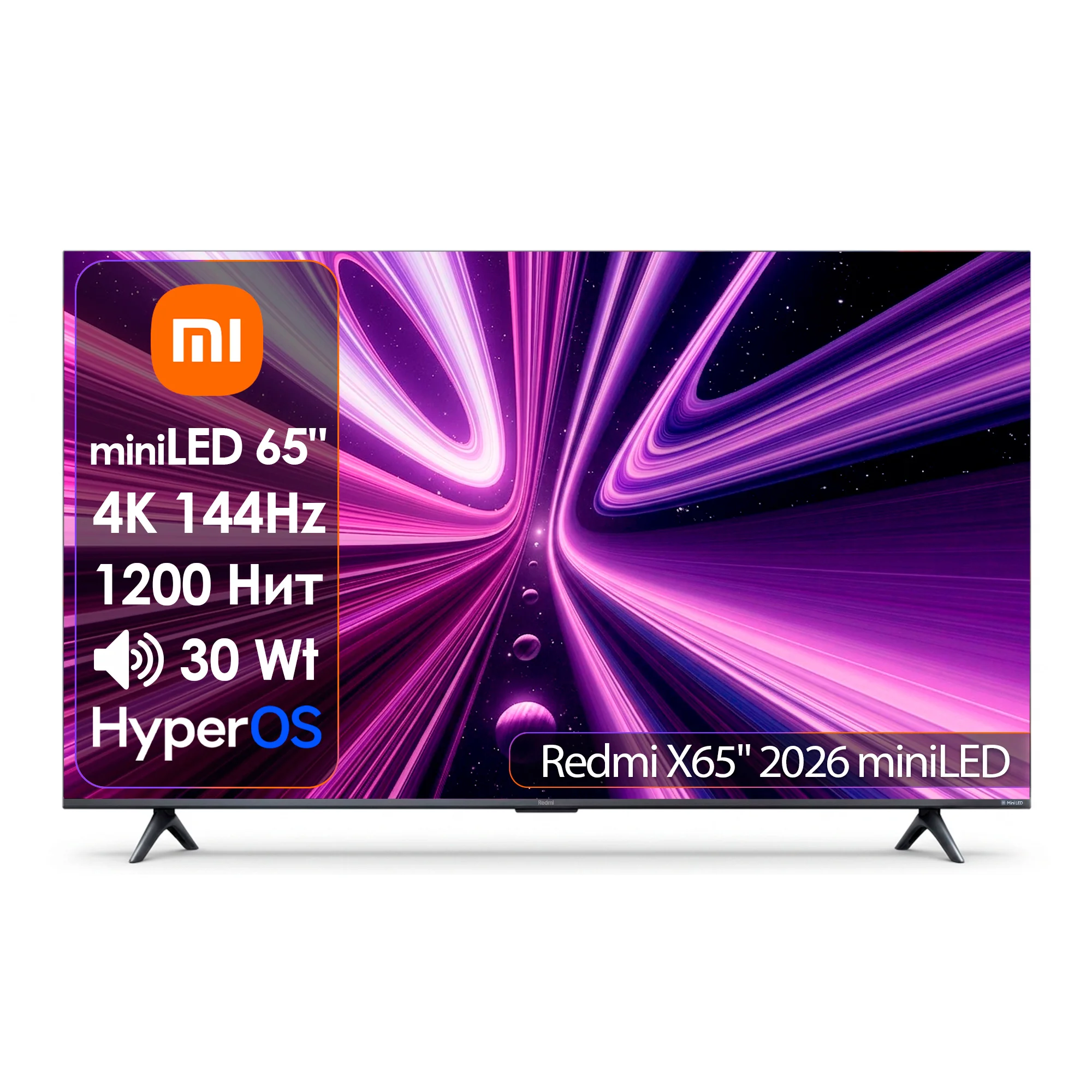 Телевизор Xiaomi Redmi X65" miniLED 2026 L65RC-RX Black