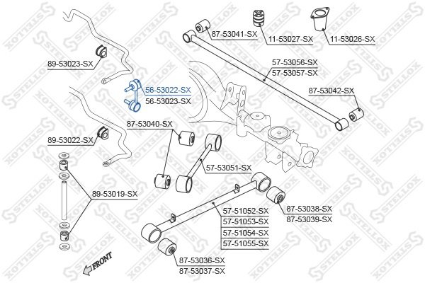 Stellox стойка стабилизатора 56-53022-SX купить,3491