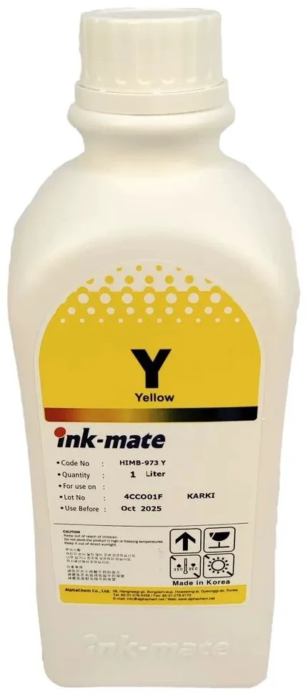 Чернила пигментные Ink-Mate HIMB-973 1000мл жёлтые купить,NaN