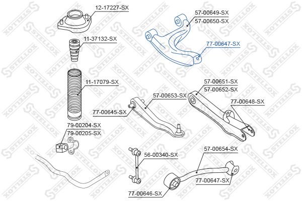 Stellox сайлентблок рычага подвески 77-00647-SX купить,2315