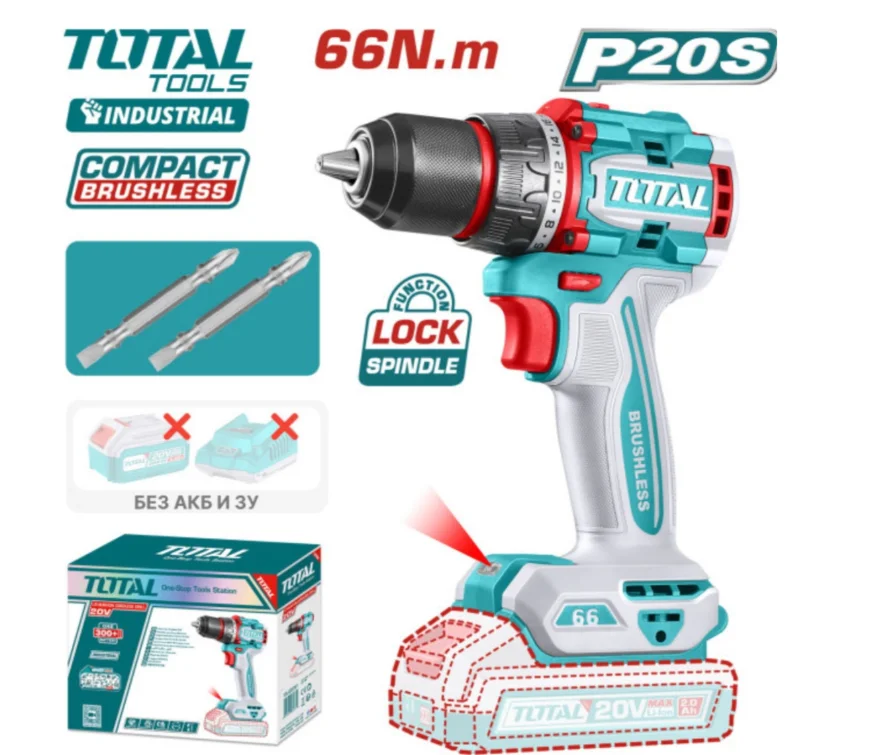 Шуруповерт Total TDLI206681 купить,NaN