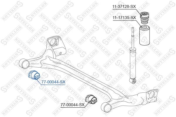 Stellox сайлентблок рычага подвески 77-00044-SX купить,1814