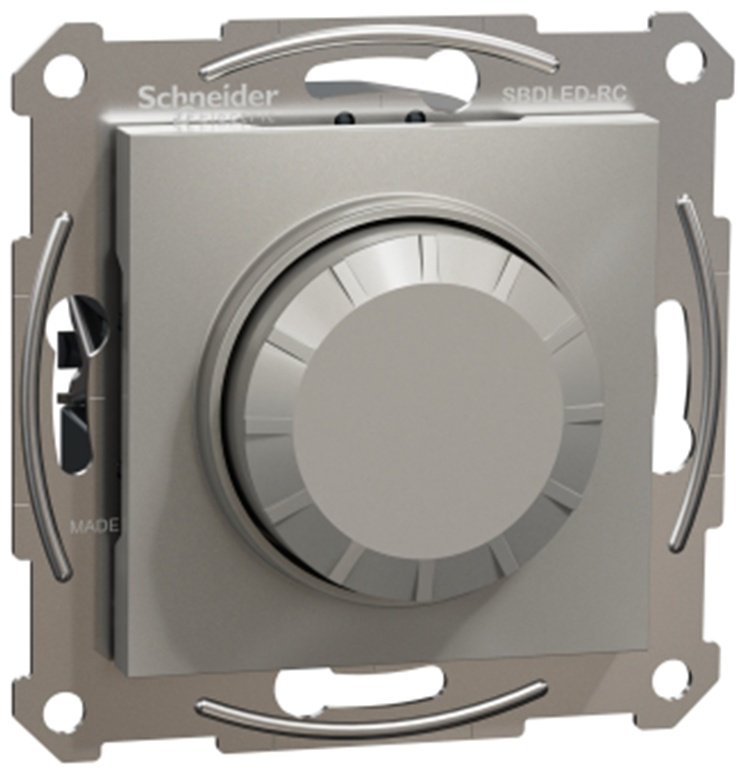 Поворотный диммер Schneider Electric Asfora EPH6800169, бронзовый, сталь