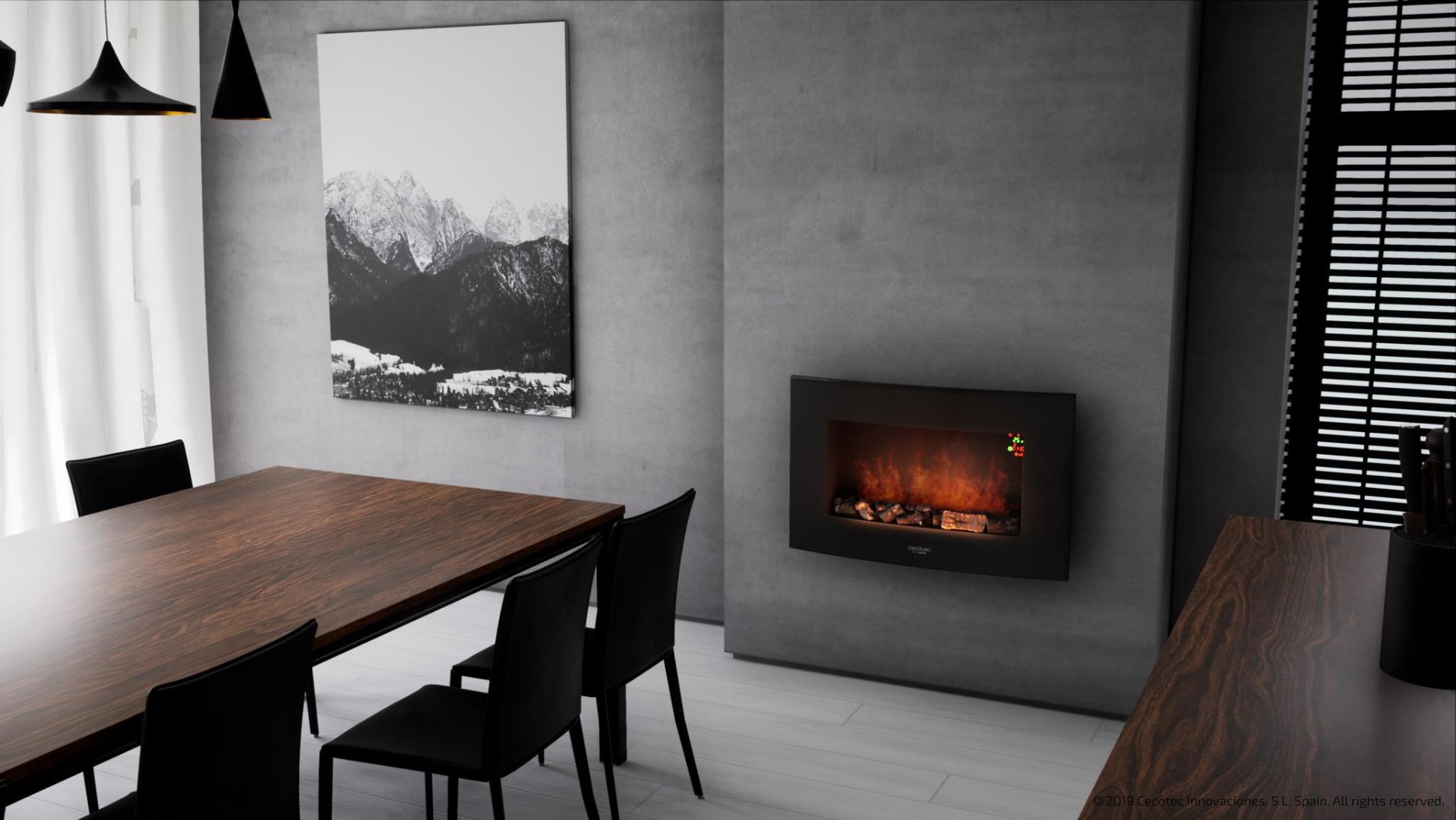Электрокамин Cecotec ReadyWarm 3500 Curved Flames