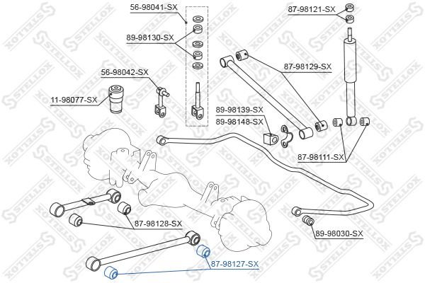 Stellox сайлентблок рычага подвески 87-98127-SX купить,4042