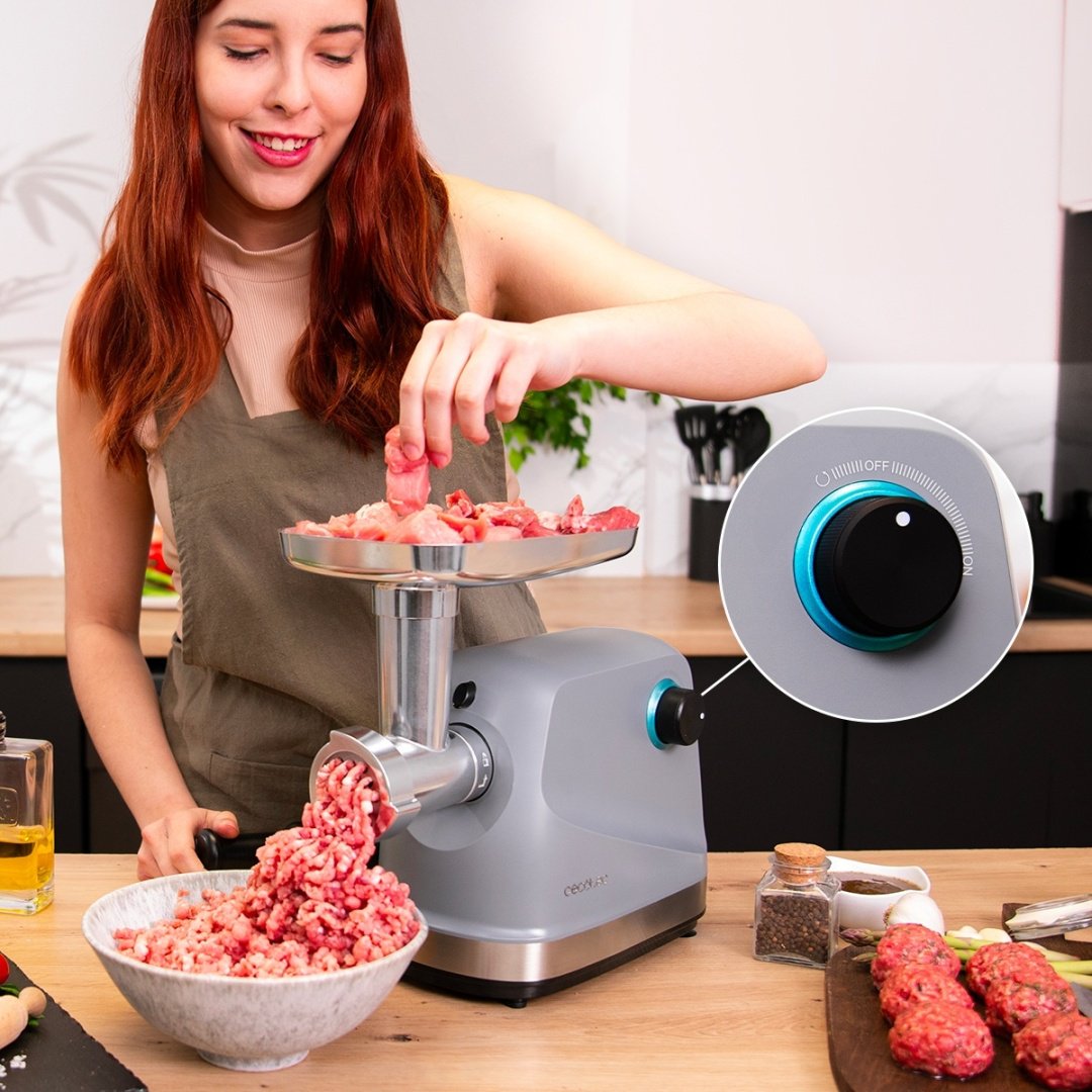 Мясорубка Cecotec Crusher 1400 Steel стальной