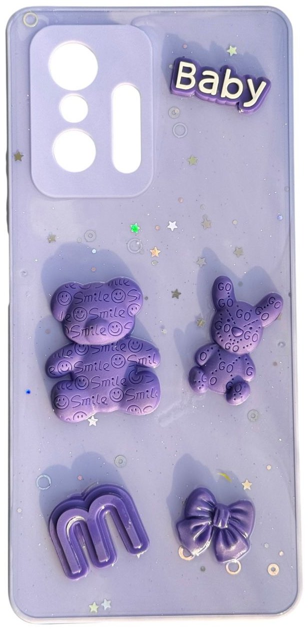 Чехол для Xiaomi 11T сиреневый купить,992