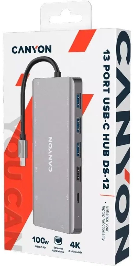 Док-станция Canyon CNS-TDS12 серебристый купить,NaN