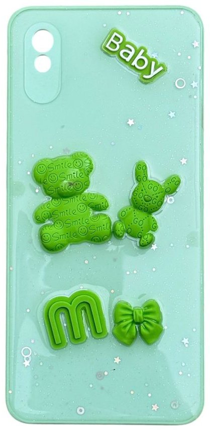 Чехол для Xiaomi Redmi 9a светло-зеленый купить,992