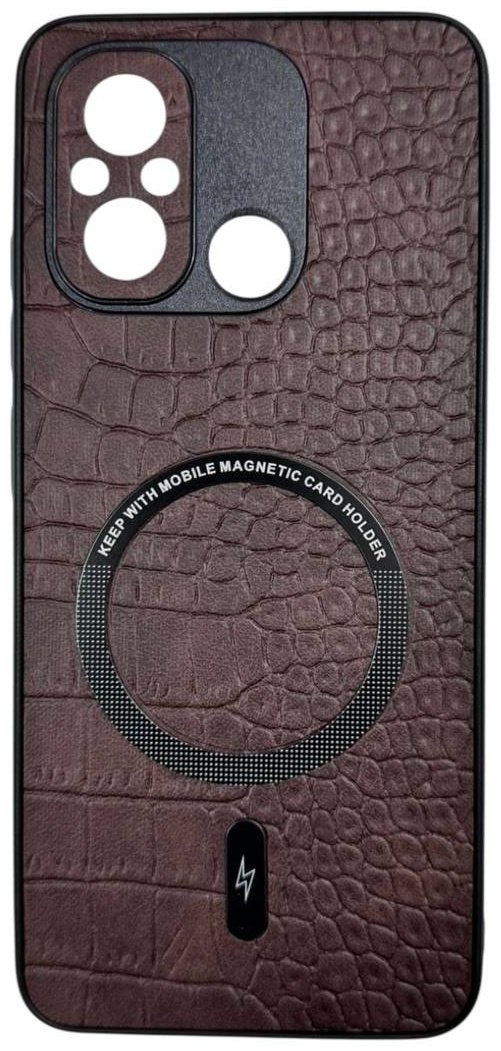 Чехол для Xiaomi Redmi 12C коричневый купить,1819