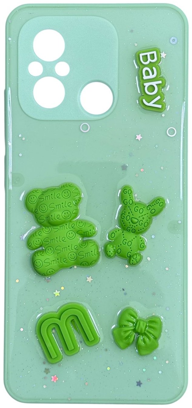 Чехол для Xiaomi Redmi 12C светло-зеленый купить,992